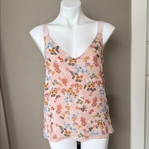 LIKE NEW Massimo Dutti Floral Camisole in Pink and Multicolor